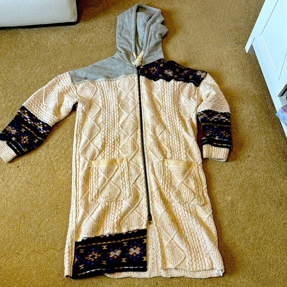 Long free people sweater